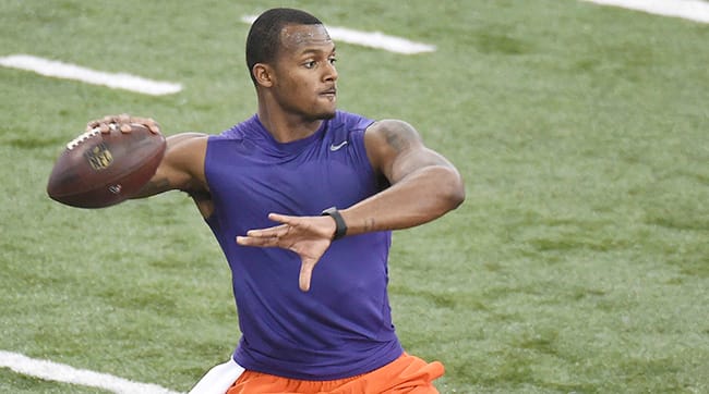 Watson’s pro day didn’t do anything to stall his momentum heading toward the draft.